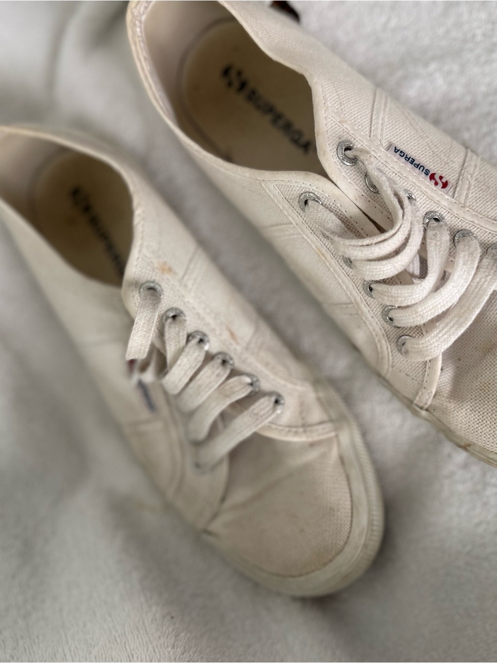 Superga Women's Canvas Sneakers in Off-White